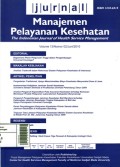 Bagaimana Peran Perguruan Tinggi dalam Pengembangan Universal Coverage? / Jurnal Manajemen Pelayanan Kesehatan (JMPK)