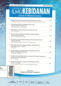 Penggunaan alat kontrasepsi pada pasangan usia subur/ Jurnal Ilmu Kebidanan